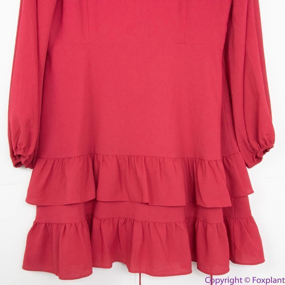 1. State Red Ruffle Mini Dress - Picture 7 of 16